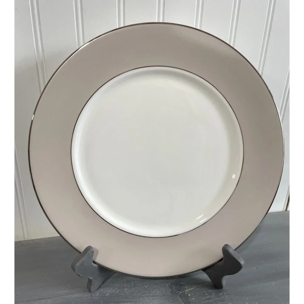 Lenox China Federal Platinum Frost Service Plate‎ Charger 11 7/8